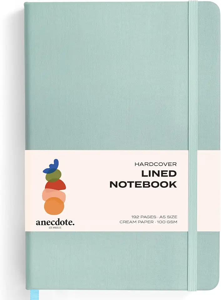 Anecdote Lined Journal Notebook,192 Pages, A5 size: 8.3" x 5.4"| Hardcover