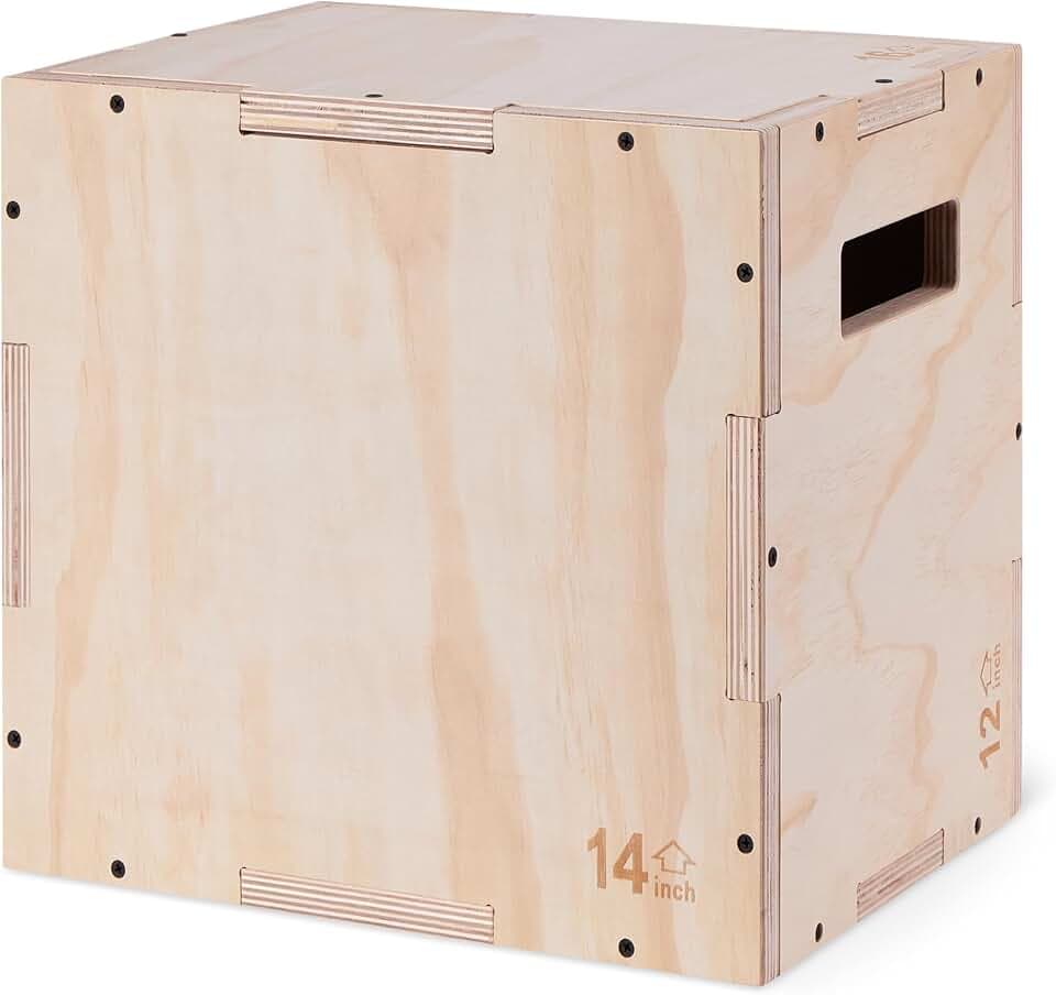 Amazon Basics Plyometrischer Sprungkasten, Plyo-Box für das Fitnessstudio zu Hause