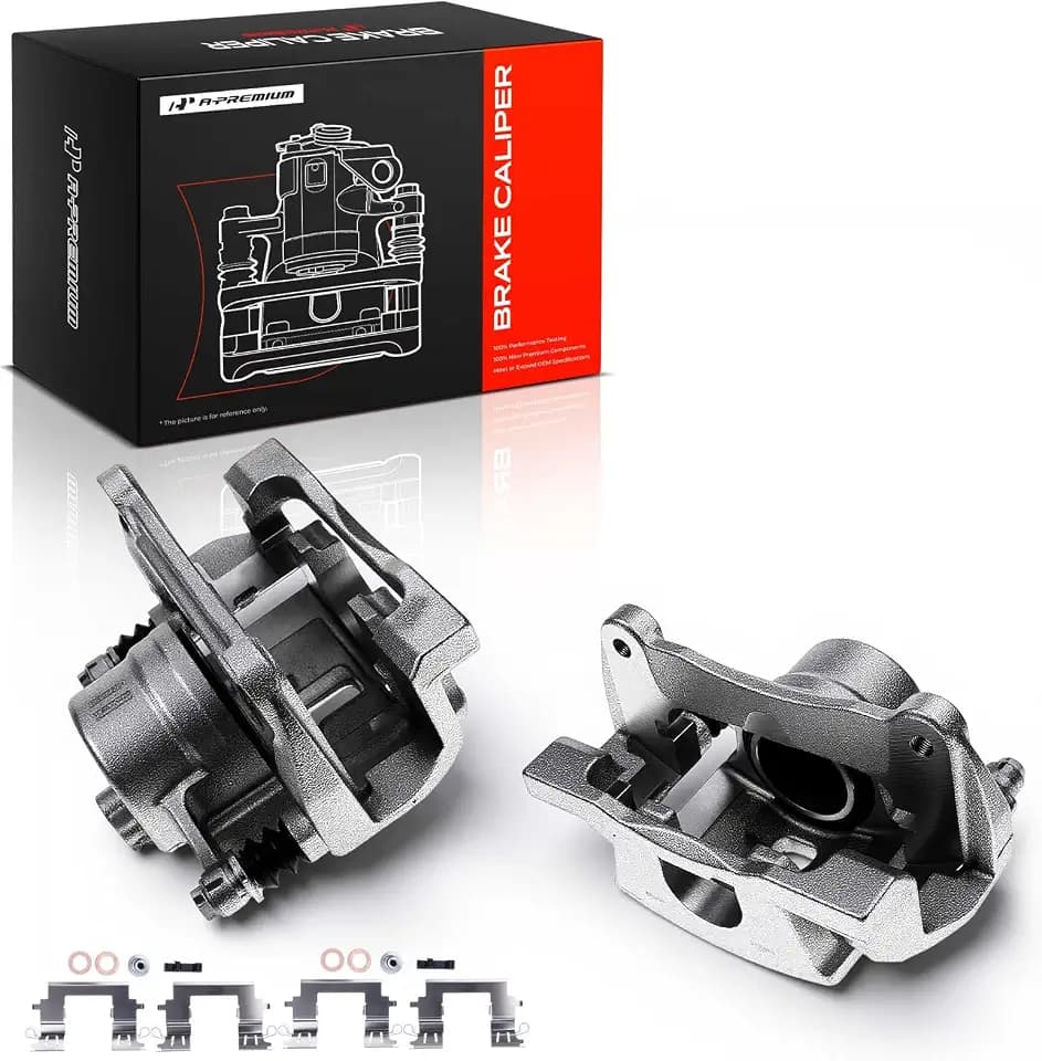 A-Premium Front Left and Right Side Disc Brake Caliper with Bracket