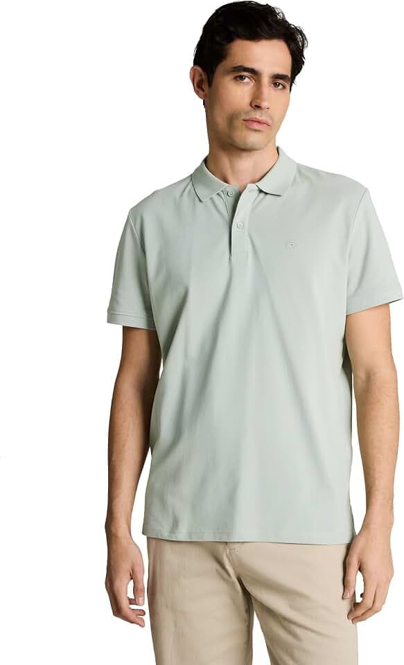 TOM TAILOR Herren Basic Piqué Poloshirt