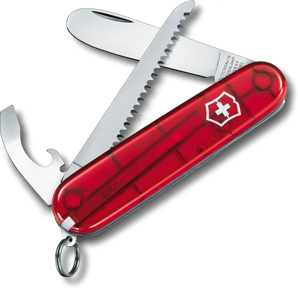 Victorinox My First Victorinox Kinder Taschenmesser, 9 Funktionen, Rot