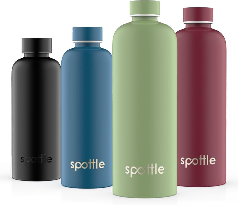 spottle Edelstahl Trinkflasche 1,5 Liter – Thermosflasche aus Metall, doppelwandig, vakuumisoliert, Kohlensäure geeignet, auslaufsicher, spülmaschinenfest