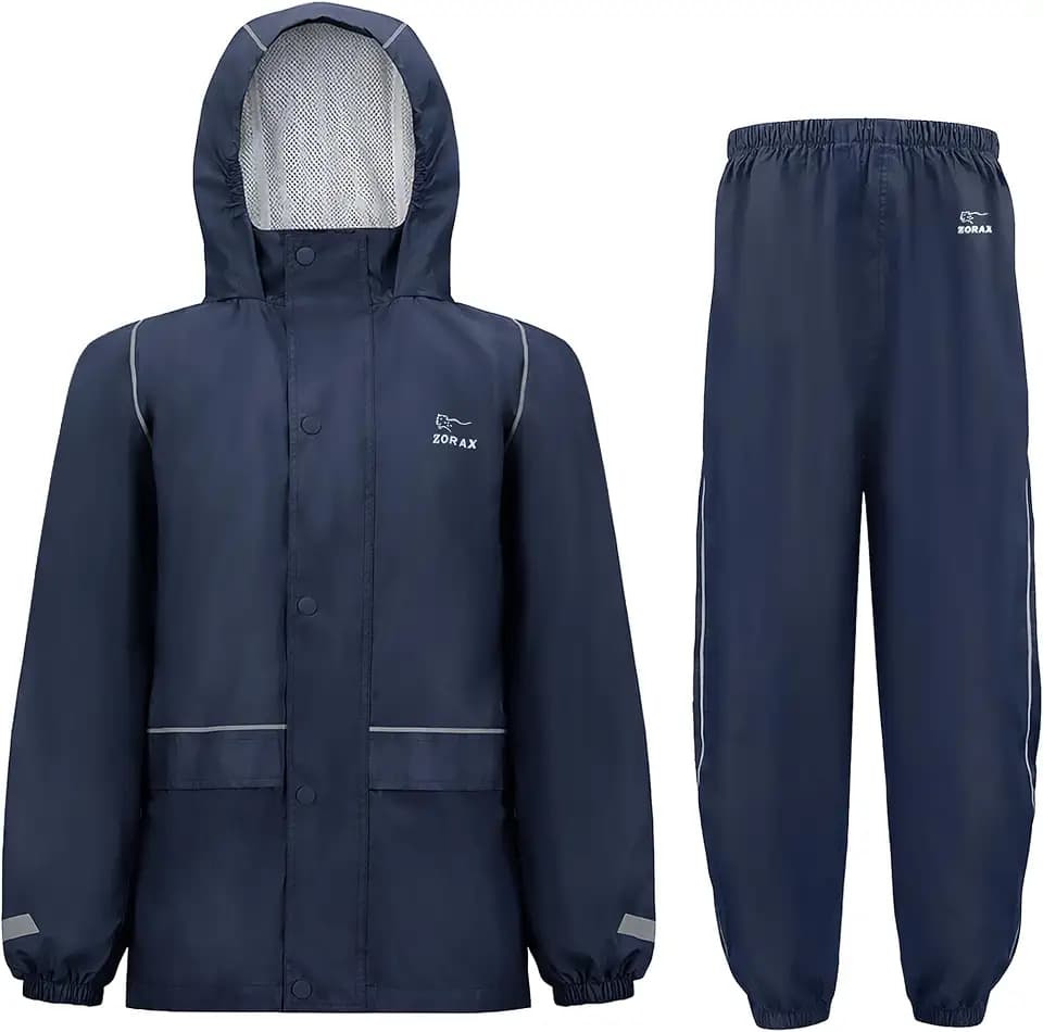 Zorax Kinder-Regenanzug, Jacke und Hose