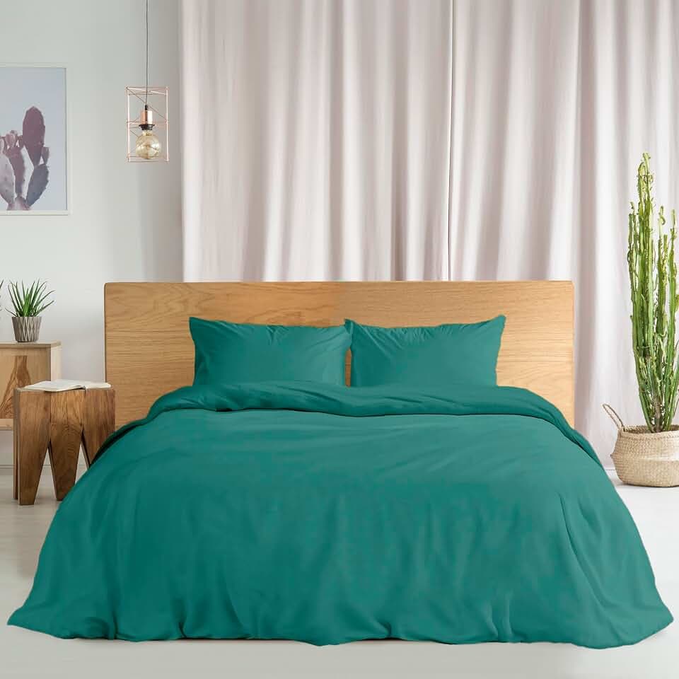 Ruggeri Bettwäsche-Set für Doppelbett, Baumwolle, Grün