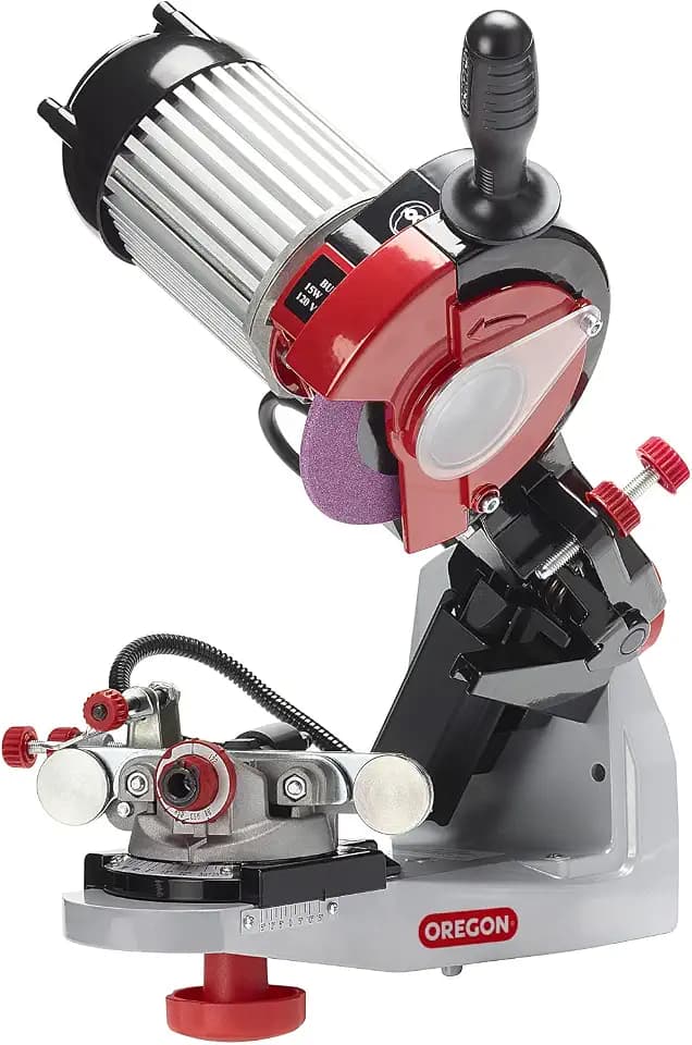 Oregon Professional Hydraulic Clamping 120-Volt Bench Chain Grinder