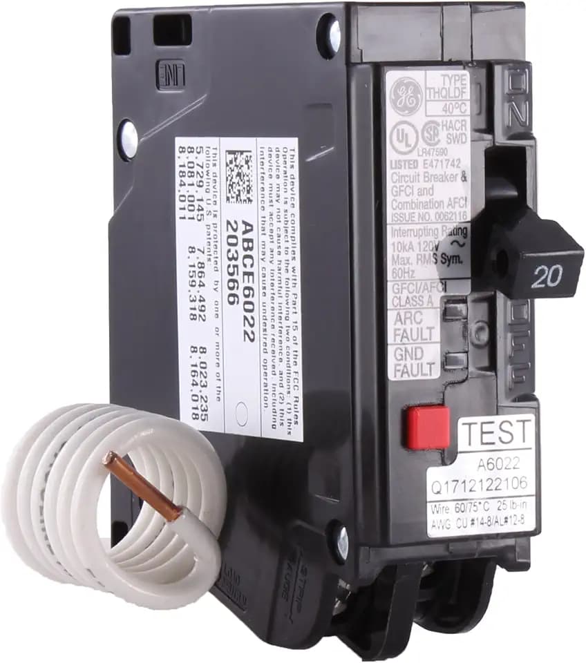 ABB Q-Line 20A 1-Pole Dual Function Circuit Breaker