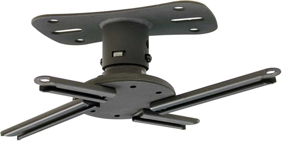 Kanto P101 Universal Projector Ceiling Mount, Black - Fits Most projectors and Supports up to 22lbs - Extends 9” to 12” Using Supplied Extension Tubes