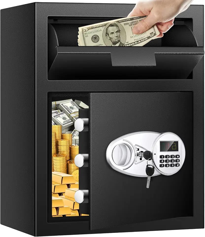 2.6 Cuft Depository Safe for Business with Quick Place Drop Slot