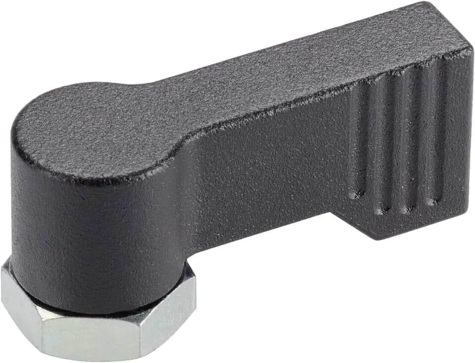 HALDER 24101.0232 Drehriegel, d1=17 mm, Schwarz