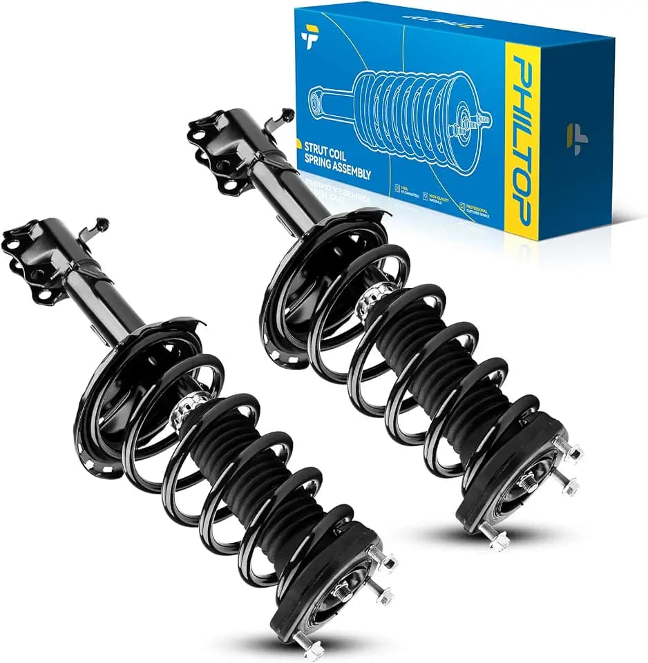 PHILTOP Rear Complete Struts Shock Absorber Compatible with 2004-2007 Highlander, Struts with Coil Spring Assemblies #OE 172215/172216, 2 Packs