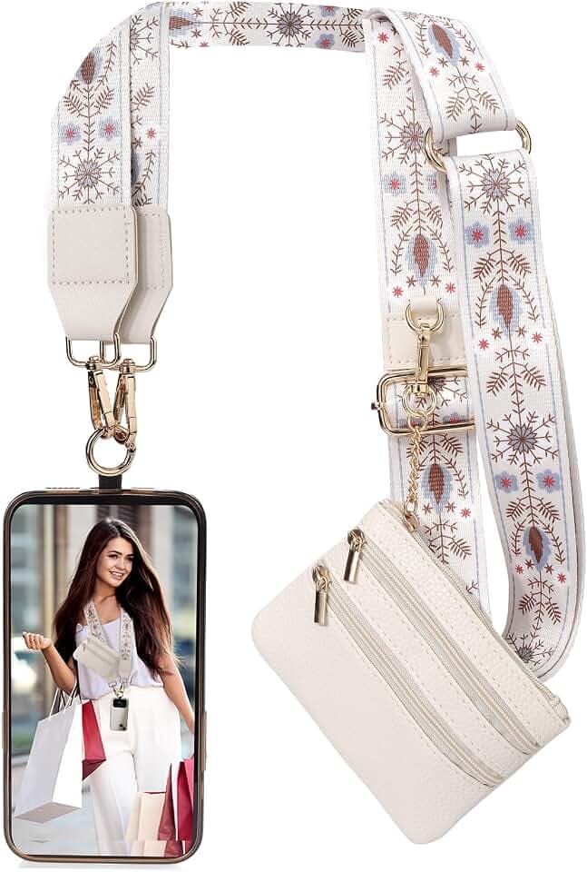 XANGNIER Clip and Go Strap for Phone with Wallet Crossbody,Multicolor 9