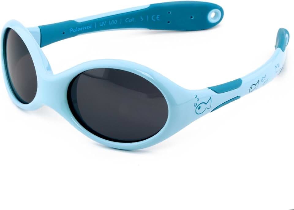 ActiveSol BABY Sonnenbrille 0 – 24 Monate, 100% UV-Schutz, BPA-frei, polarisiert, verstellbares Band, Prüfengel Bestnoten