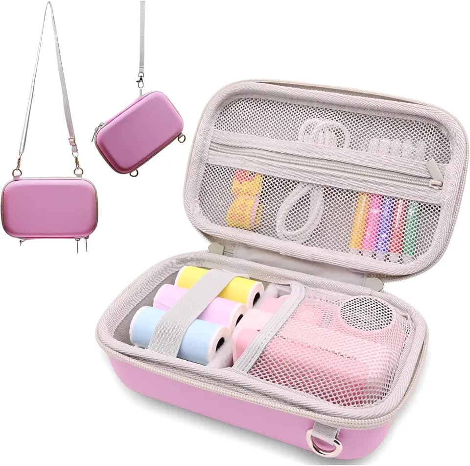 Kids Camera Case for ESOXOFFORE/Dylanto Instant Print Camera-Pink