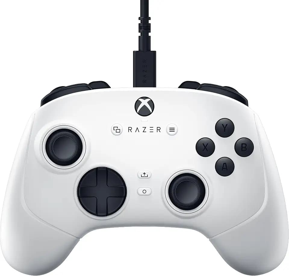 Razer Wolverine V3 Tournament Edition - Kabelgebundener Esports Controller für Xbox X|S & PC - Hall Effekt Sticks (Mecha Tactile Action Buttons, Pro HyperTriggers, 8-Wege D-Pad, 3m USB-C Kabel) Weiß