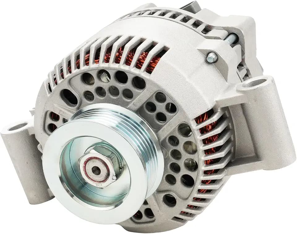 PHILTOP Alternator Compatible with 1996-2005 Rg-e, 1997-2002 ; Escort; E-1-5- -Econoline, 1995-2000 Explorer, 1998-2005 B3000 Replacement 7750N-6G17750, 7750C,7750N-0G 12V 95Amp CW 6-Groove Pulley