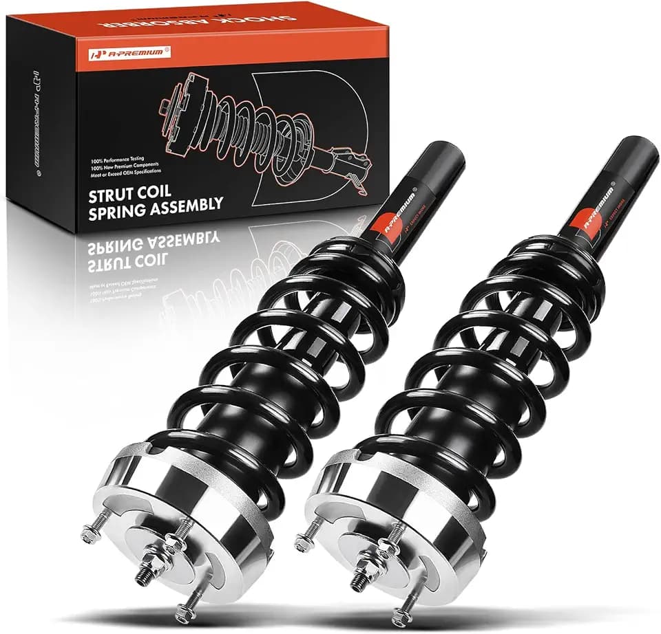 A-Premium Front Complete Strut Assemblies with Coil Springs, Set of 2