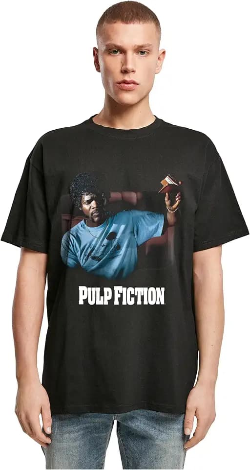 MERCHCODE Herren Mc1229-pulp Fiction Wallet Oversize Tee T-Shirt (1er Pack)