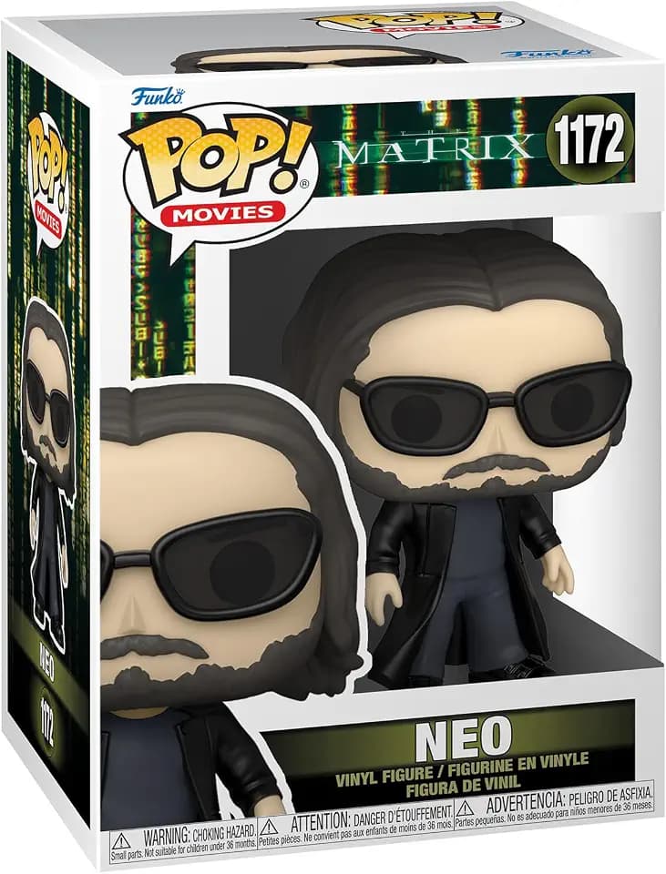 Funko Pop! Movies: The Matrix 4- Neo - Vinyl-Sammelfigur - Geschenkidee - Offizielle Handelswaren - Spielzeug Für Kinder und Erwachsene - Movies Fans - Modellfigur Für Sammler und Display
