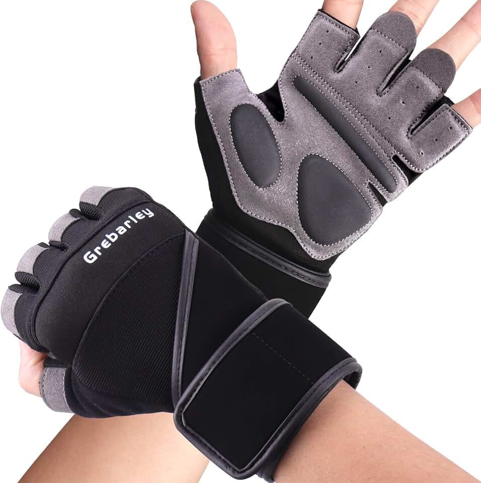 Grebarley Fitness Handschuhe,Trainingshandschuhe für Damen und Herren - Fitness Handschuhe für Krafttraining,Bodybuilding,Kraftsport & Crossfit Training