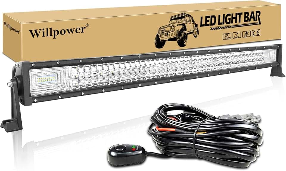 Willpower Led Lichtleiste Balken 12V 24V 42" 540W für Auto Offroad KFZ