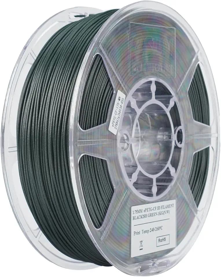eSUN PETG-CF Filament 1.75mm, Dunkelgrün, 1KG