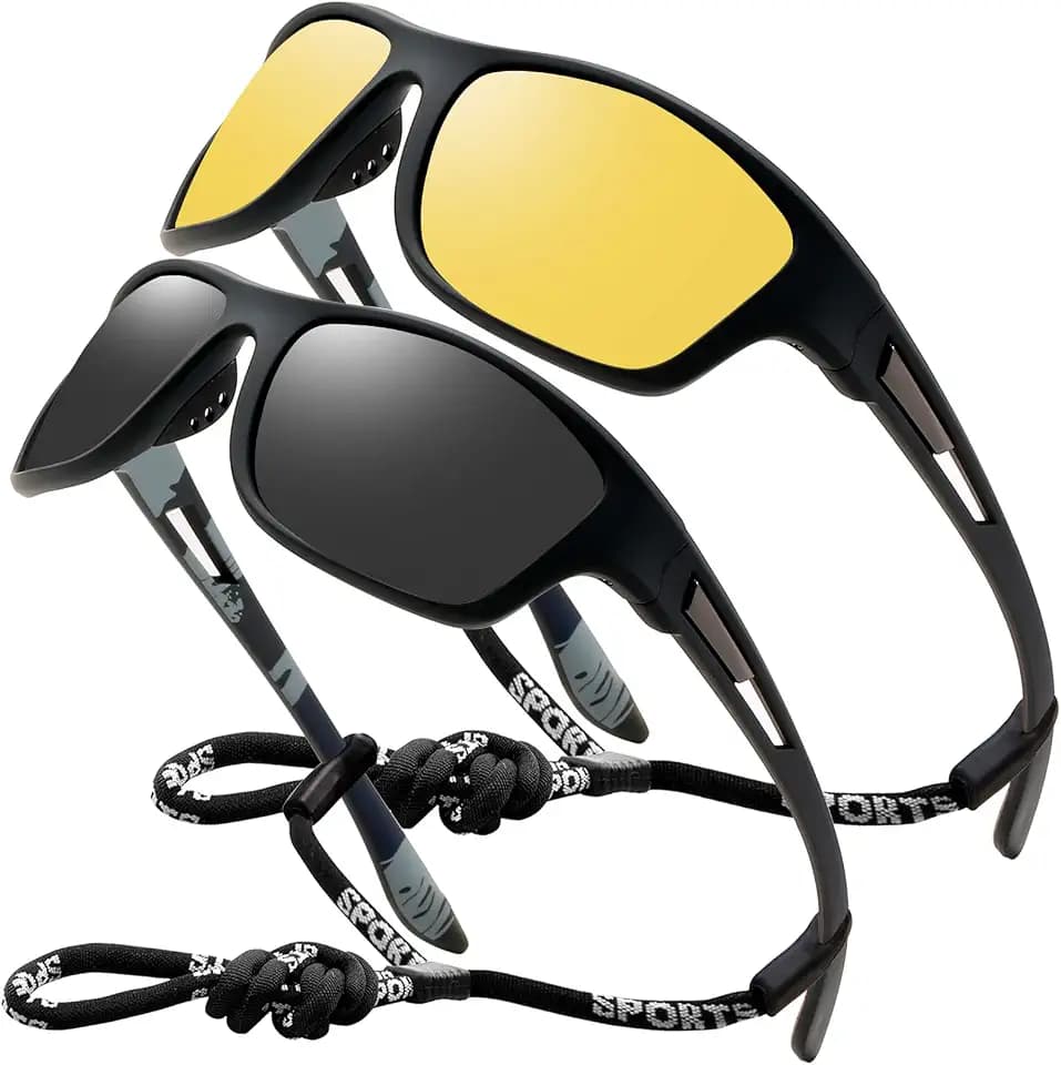 Perfectmiaoxuan Polarisierte Sonnenbrille Herren Damen für Radfahren Fahren Angeln Klettern Sommer Sportarten Leichtgewicht Urlaub Reisen Sonnen brille UV400-Schutz