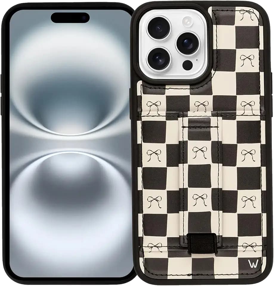 Walli Cases Wallet Phone Case for iPhone 16 Pro Max, Card Holder Kickstand