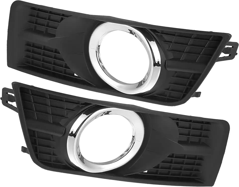 X AUTOHAUX Set of 2 Front Left Right Fog Light Cover Bezel Trim Black for Cadillac SRX 2010-2016 25778388 25778389
