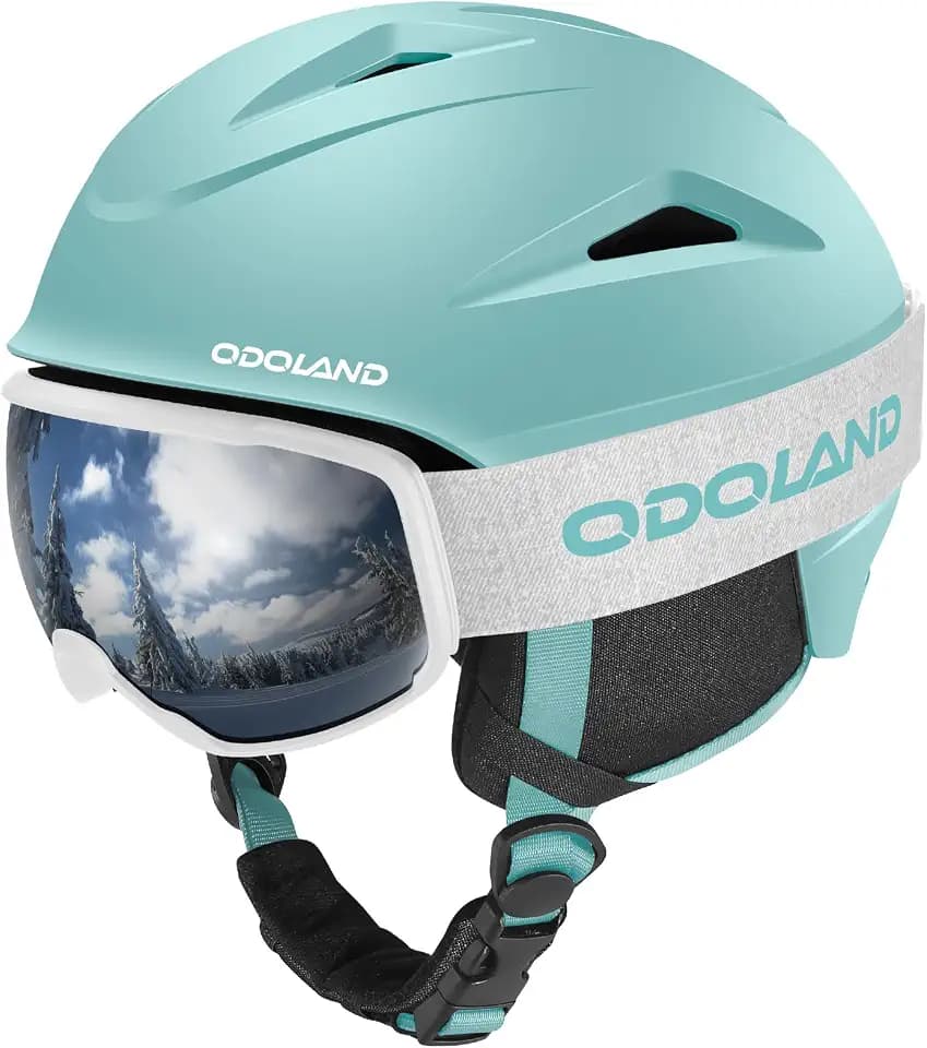 Odoland Ski Snowboard Helmet Goggles Set for Adults & Youth, Men & Women