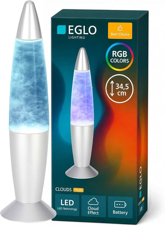 EGLO LED Wolken Lavalampe Clouds, RGB Wolkenlampe