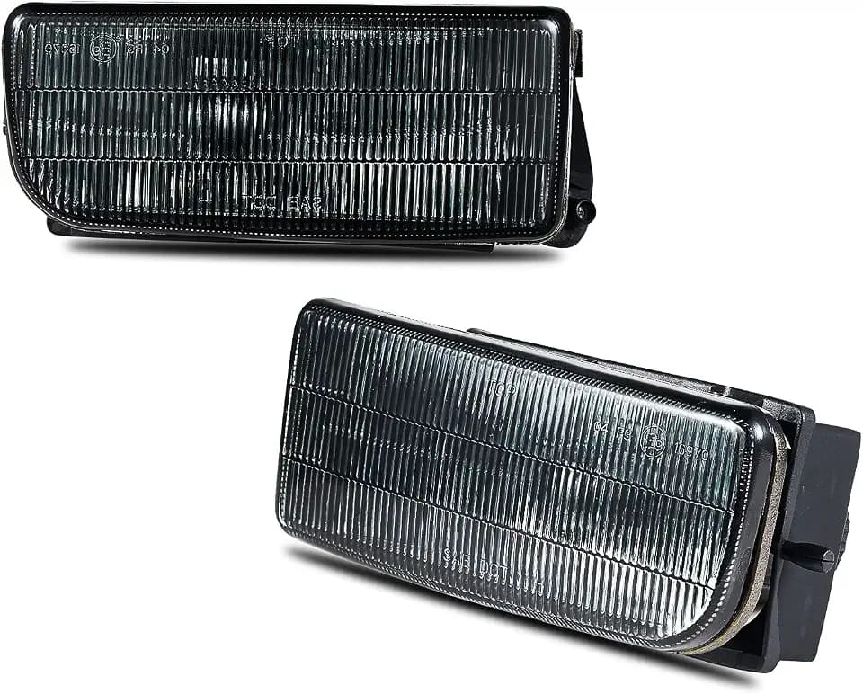 Fog Lights Lamps for 1992 1993 1994 1995 1996 1997 1998 1999 BMW (M3 E36) 318i 318is 318ti 320i 323i 323is 325i 325is 328i 328is 3 Series Original Design, 1 Pair (Smoke Lens)