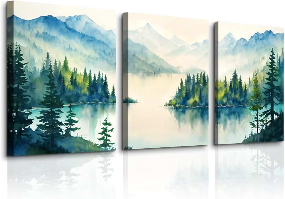 MHARTK66 Modern ästhetische Bilder Wohnzimmer Landschaft Gemälde 30x40 cm