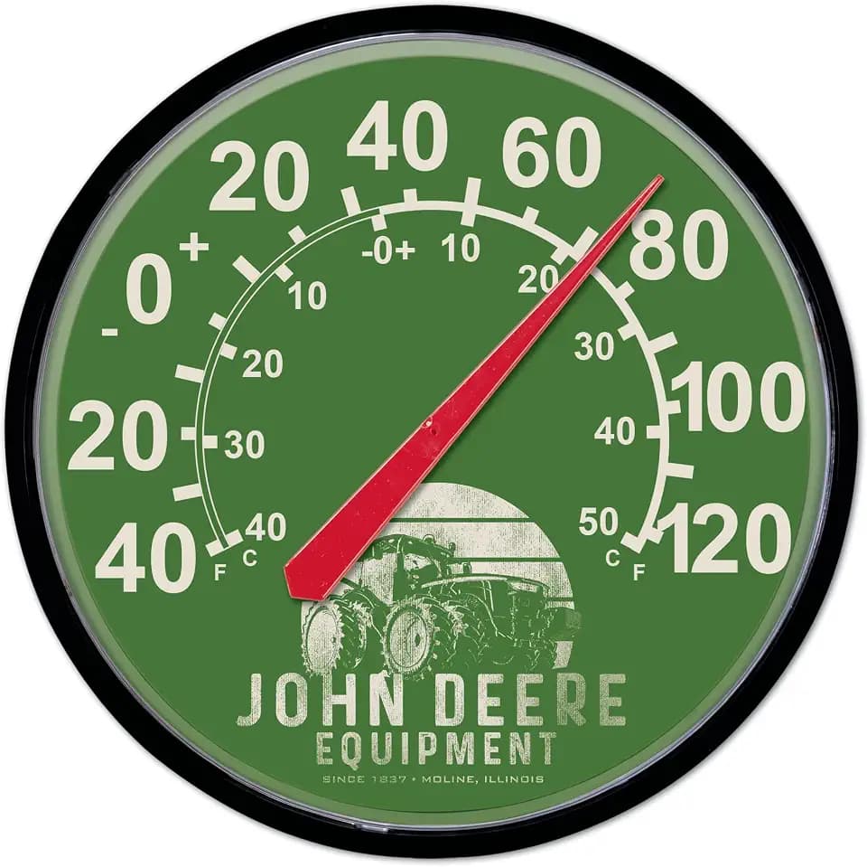 WinCraft Round Thermomether 12.75" John Deere