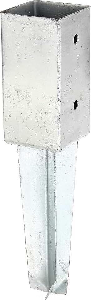 Alberts 211851 Bodenhülse | für Vierkantholzpfosten, zum Einschlagen | feuerverzinkt | 71 x 71 mm