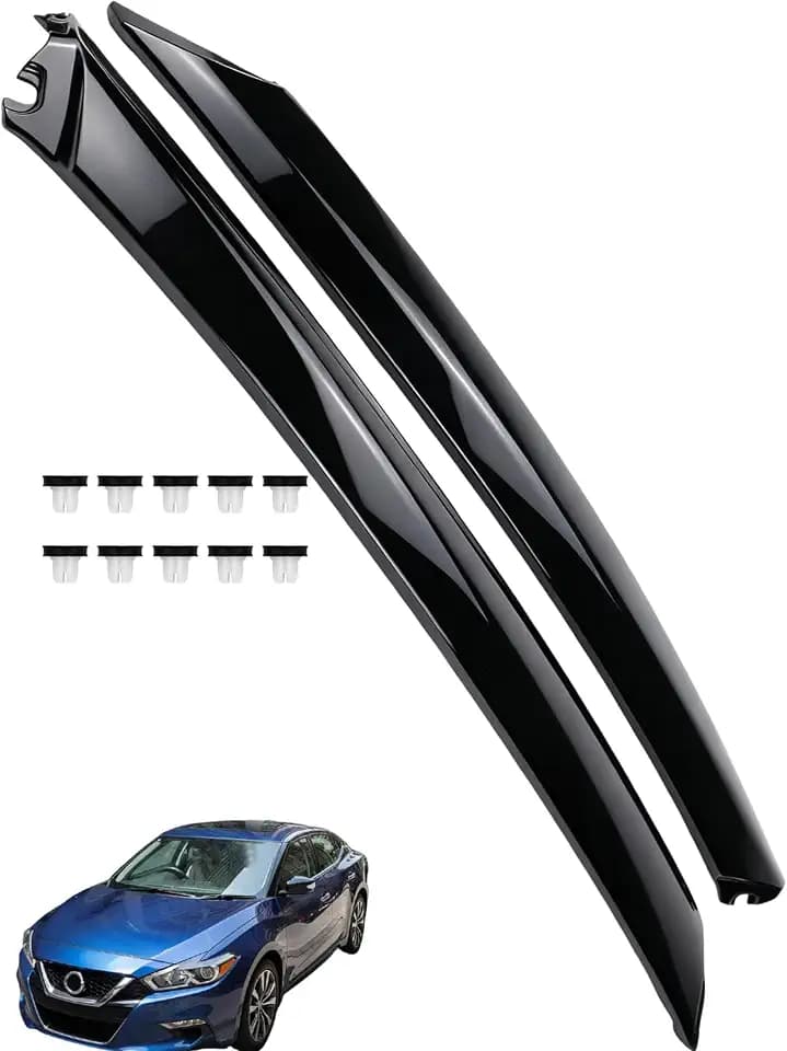 AIKEPT Outer Windshield A-Pillar Molding Trim Pair 76837-9DD0A 76836-9DD0A