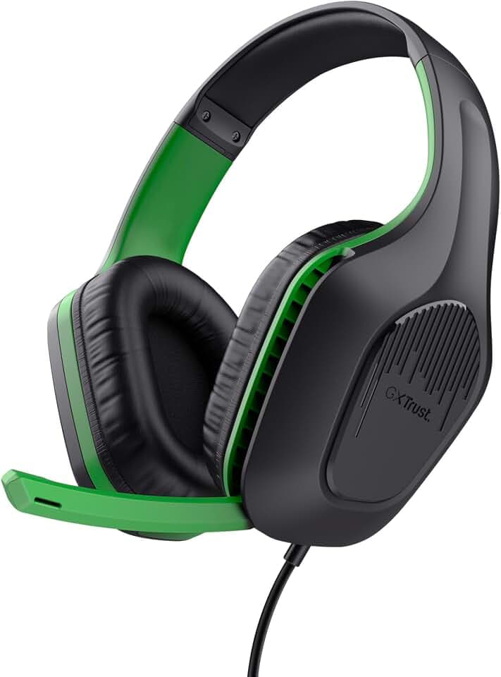 GXTrust Zirox Leichtes Gaming Headset für Xbox Series X/S, Schwarz/Grün