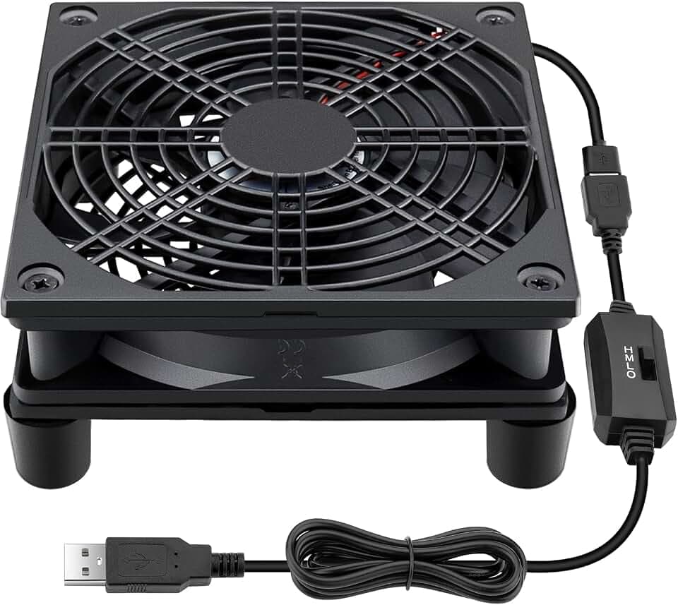 Wathai Cooling Case Fan for Receiver Xbox TV Box Router 120mm x 25mm 5V USB