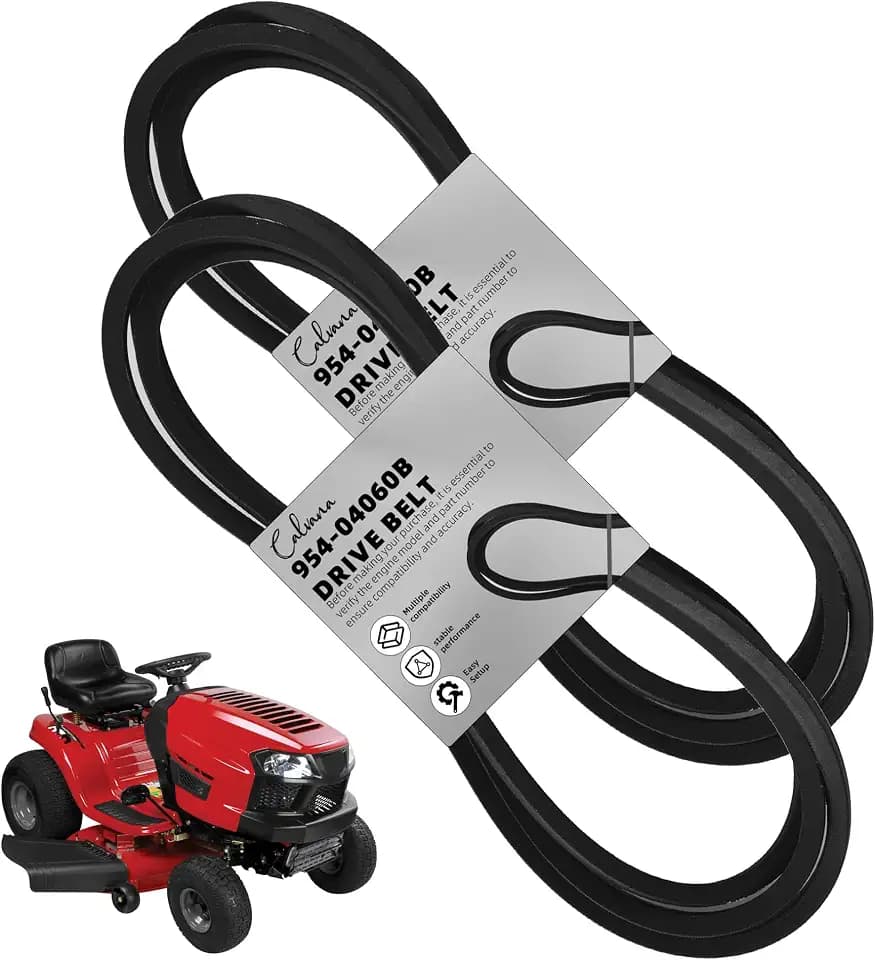 (2-Pack) Calvana 954-04060c Mower Deck Belt, Compatible with Troy Bilt Lawn & Troy Bilt Mower Parts, Craftsman 42", Cub Cadet Ltx 1040, Cub Cadet 42" Deck Belt, 954-04060b, 96" x 1/2"