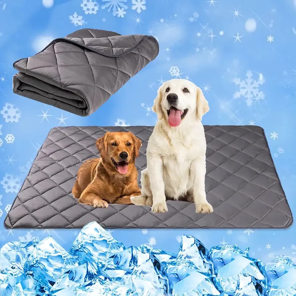 Paw Legend Dog Cooling Mat for Dogs 22" x 28", Pet Cooling Pad Blanket for Dogs & Cats, Ice Silk Fabric, Washable Breathable for Crate, Sofa, Floor, Indoor Outdoor Summer Use