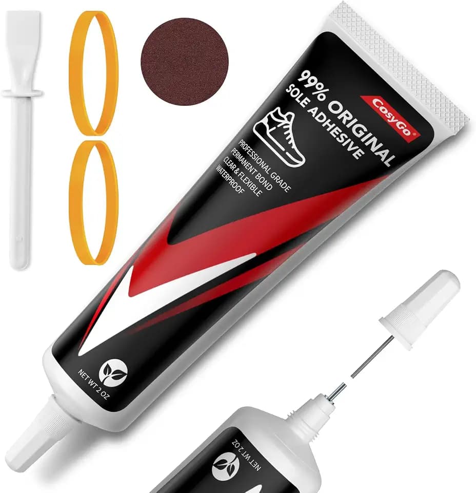 Clear Shoe Glue Sole Repair Kit, 2500-PSI Flexible Waterproof Glue