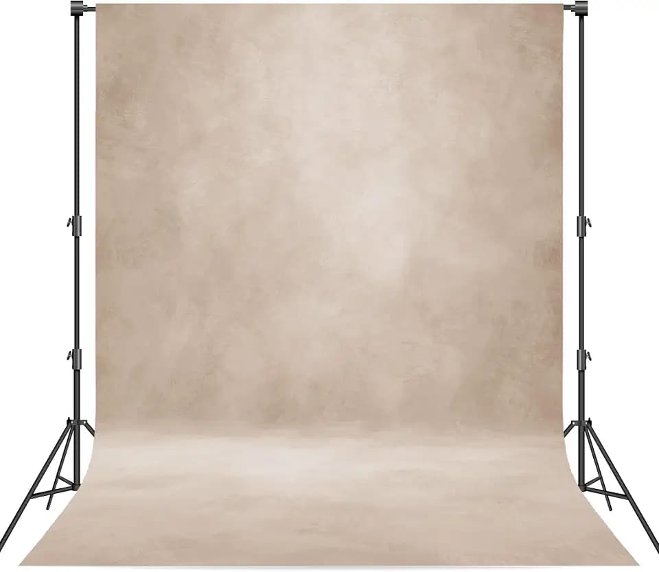 Abstract Photography Backdrop for Photoshoot 8x12ft, Beige,No Stand