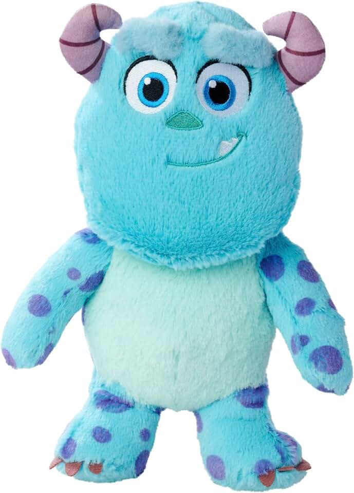 Simba Toys - Disney Pixar Flufflets Sulley Plüschtier 25 cm – Flauschiges Kuschelmonster aus Monster AG – detailreiches Plüschspielzeug für Kinder ab 0 Jahren – zum Sammeln und Schmusen