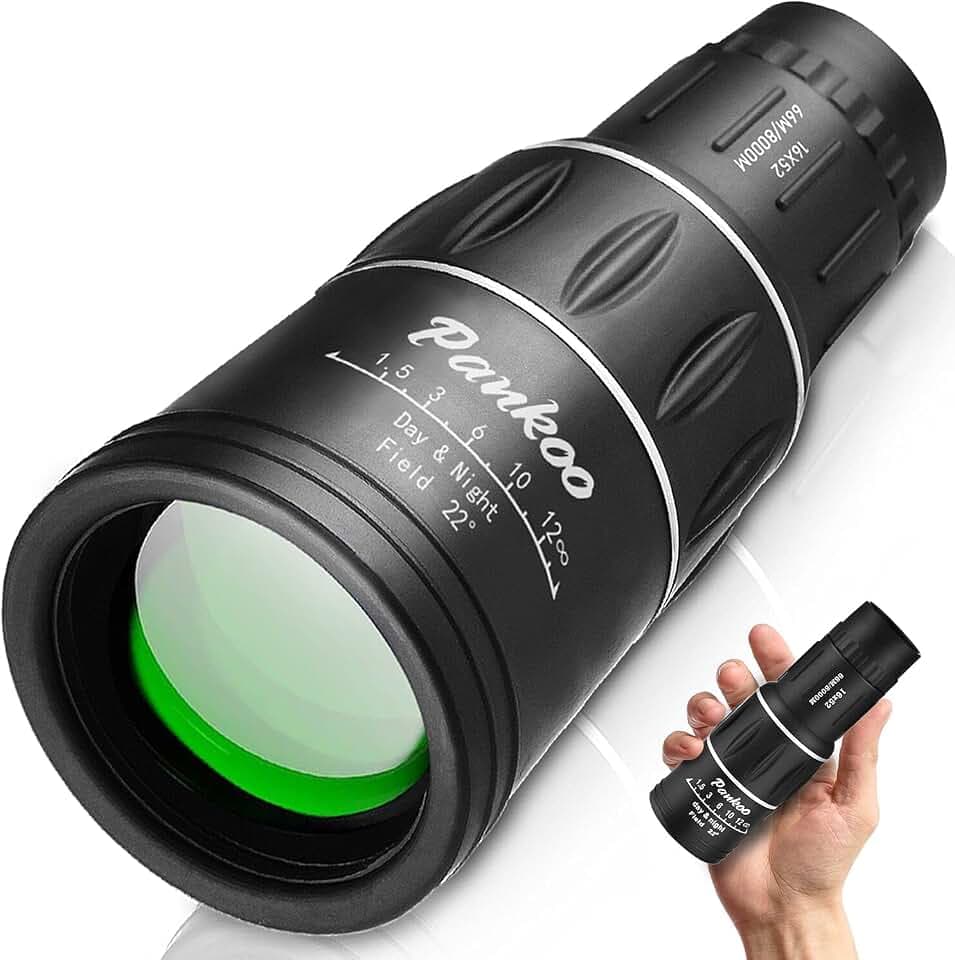 Monocular Telescope High Power 16X52, 2026 Power Prism Compact Monoculars for Adults Kids, Birthday Gifts for Men, Waterproof Fogproof Shockproof with Hand Strap, Bird Watching Hunting Camping Hiking