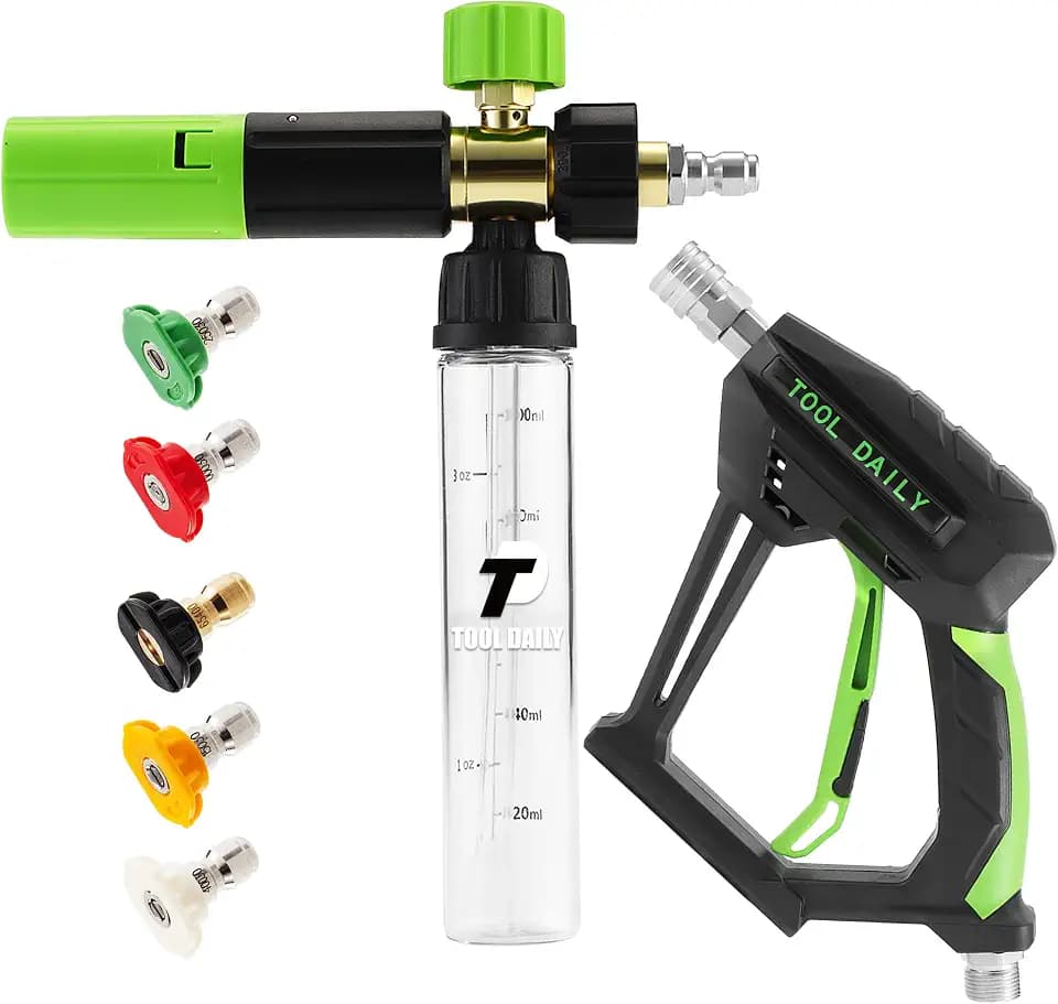 Tool Daily Pressure Washer Short Gun with Mini Foam Cannon for Car Wash