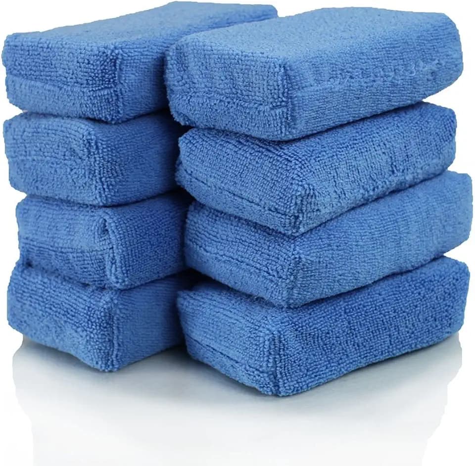 Chemical Guys, Premium Microfiber Applicator Pads, Soft Foam Core, 8 Pack