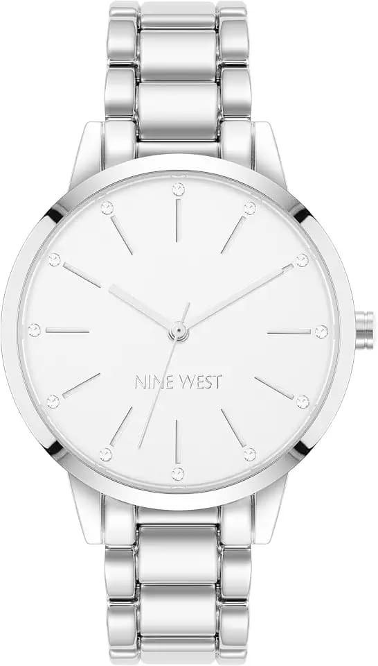 Nine West Women's Crystal Accented Bracelet Watch