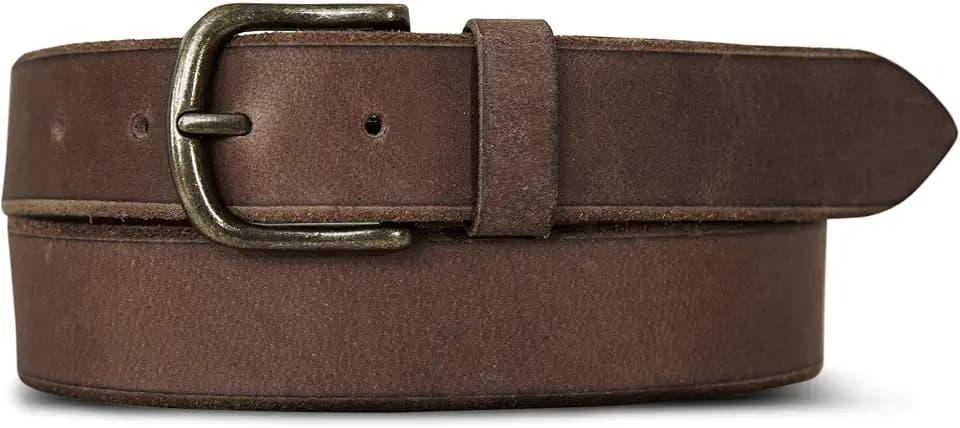 Lucky Brand Men's Jeans Leather Belt| Classic| Casual| Dress| Everyday| American Heritage| Genuine Leather| Metal Buckle