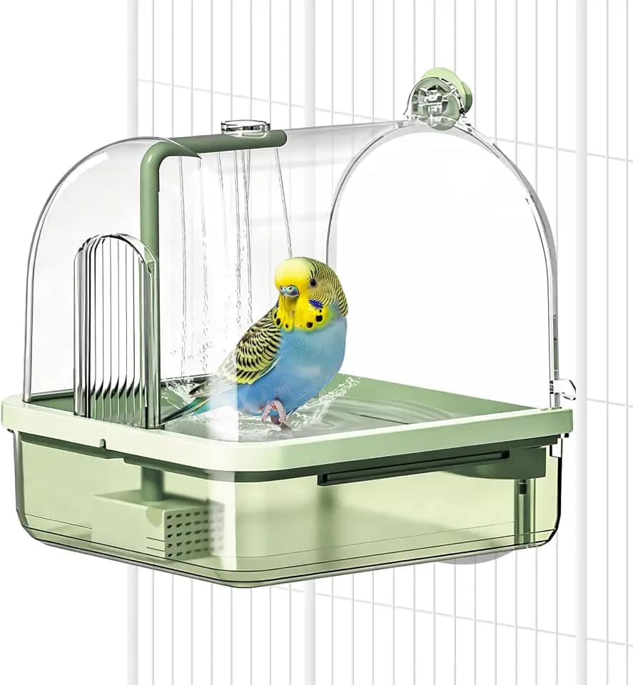 Parrot Bathtub Automatic Bath Shower,Automatic Bird Bath with Pump(hang)