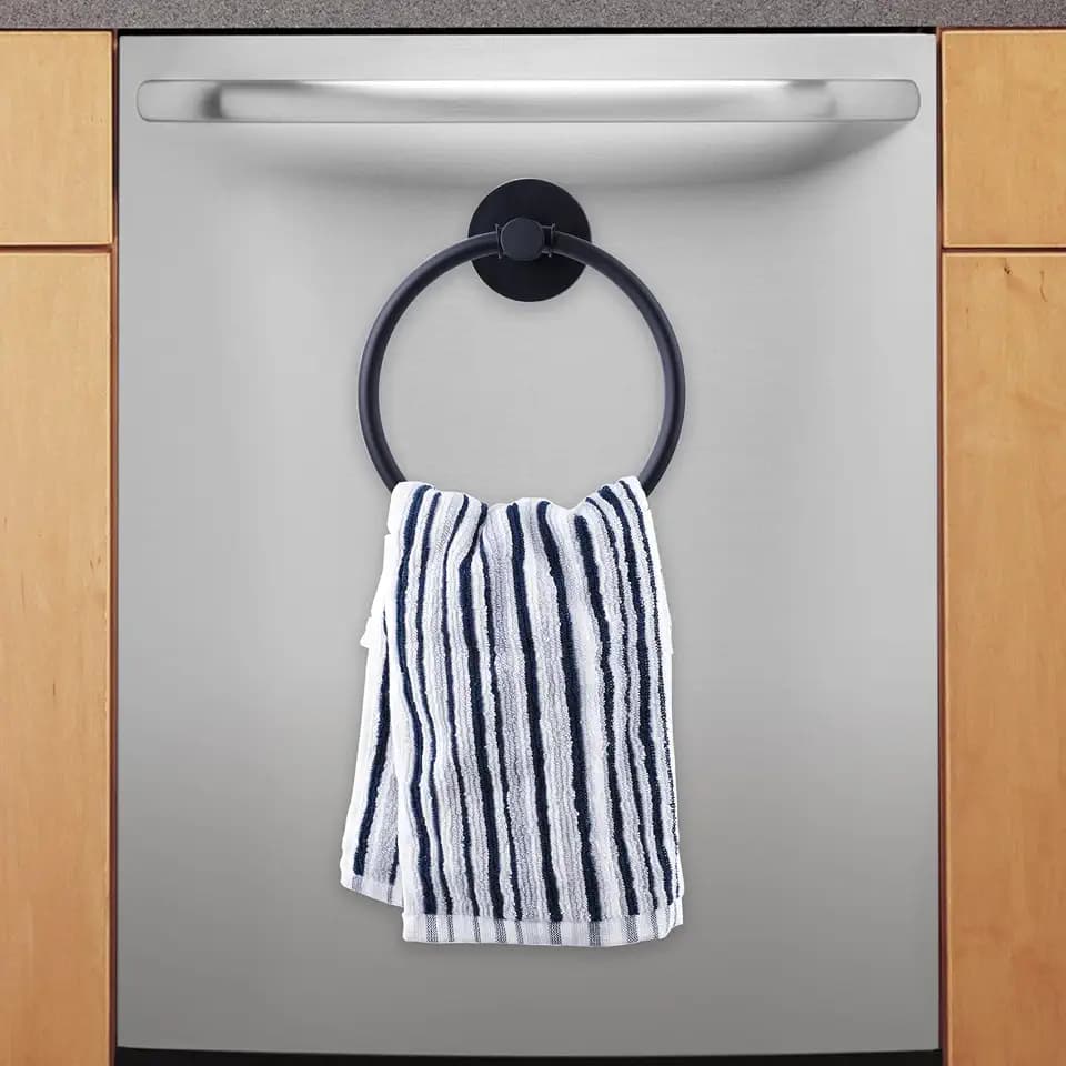 Magnetic Towel Ring Holder Hand Towel Rack for Kitchen Appliances
