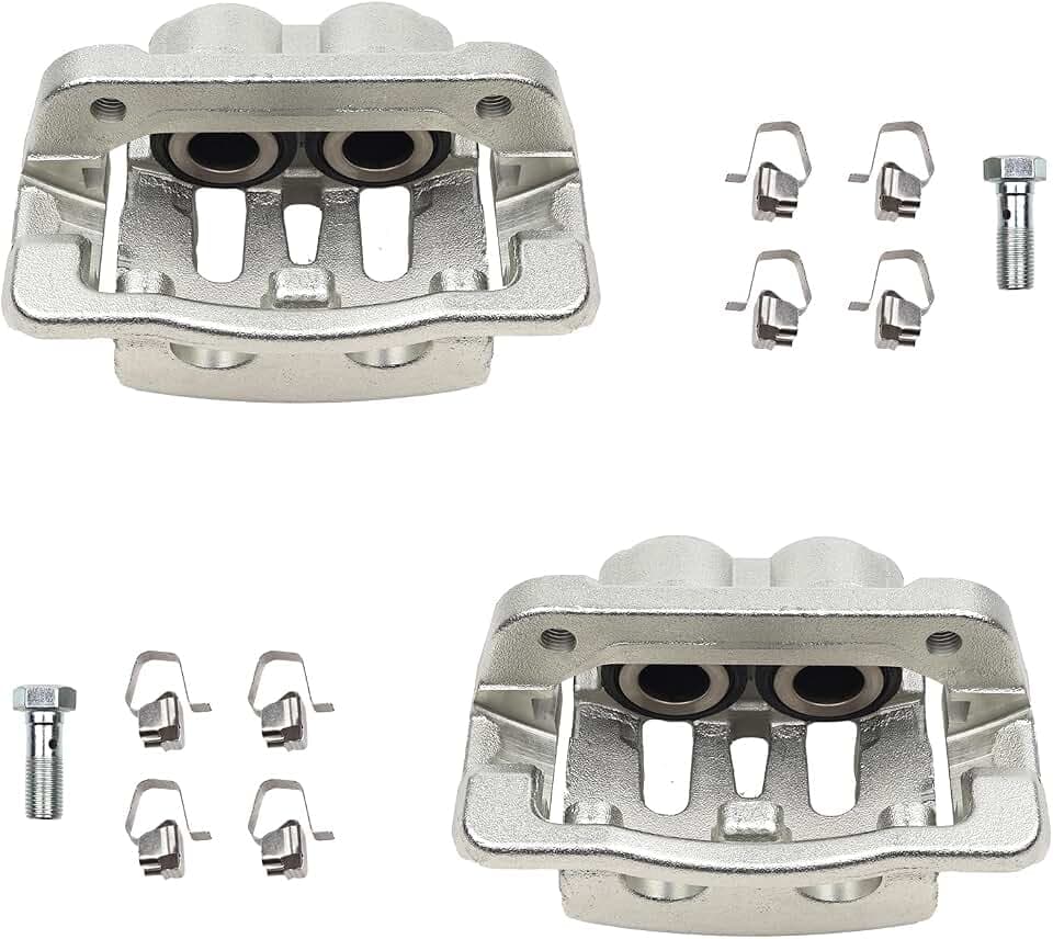 Autoround 18B4921 18B4920 Rear Brake Calipers w/Bracket Fit for Ford F-250 Super Duty 2005-2007, F-350 Super Duty 2005-2007, Both Driver Passenger Side